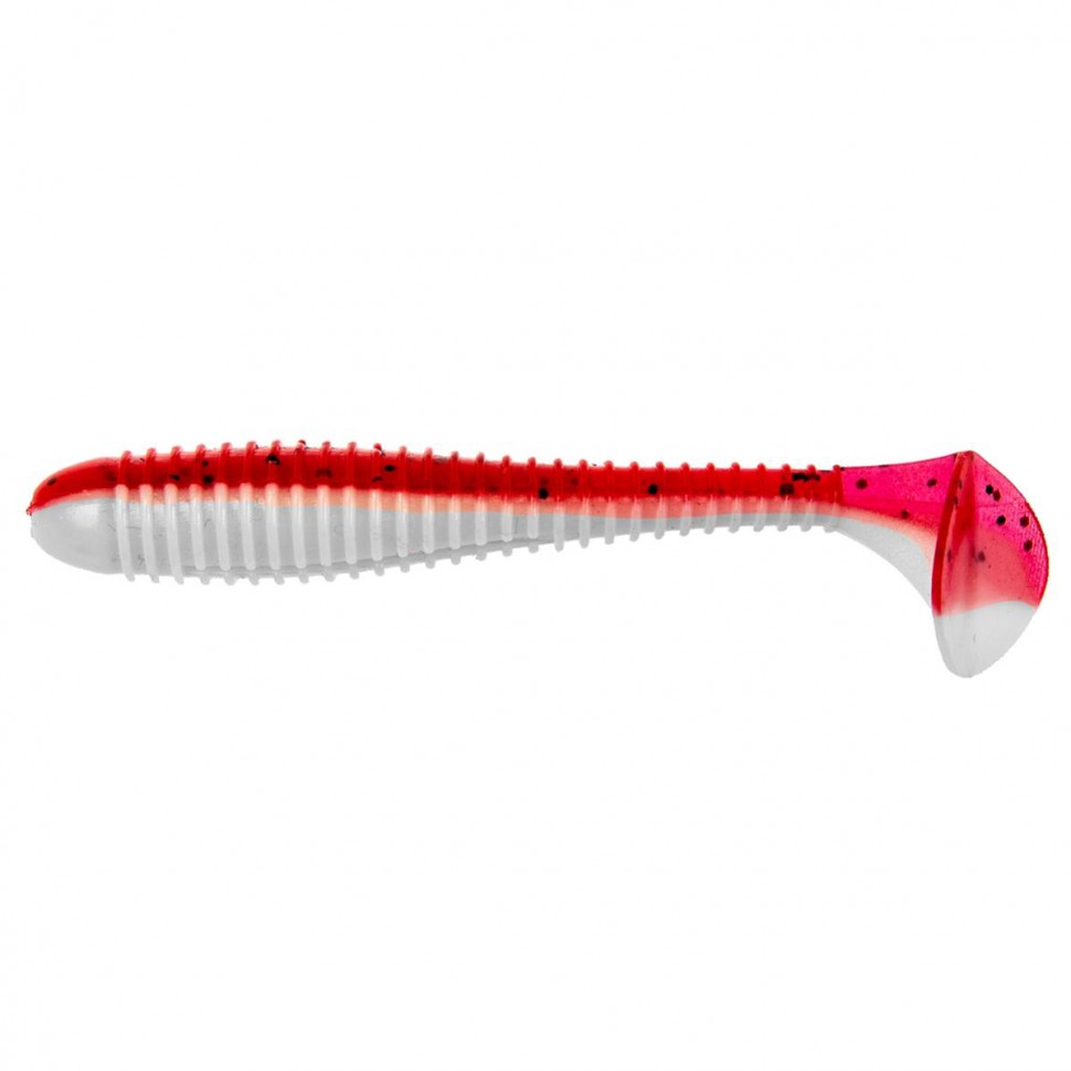 Виброхвост Helios Catcher 2,75"/7 см, цвет Red & White 7 шт HS-1-003 , 